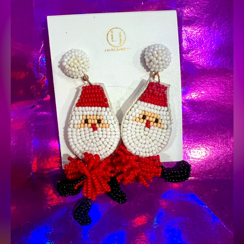 Laura Janelle Santa earrings